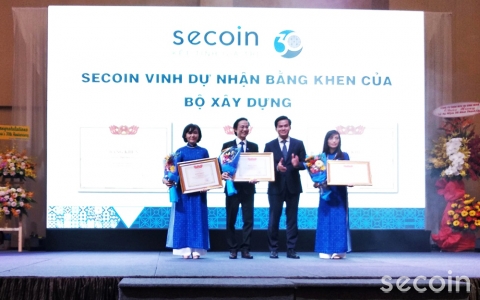 Secoin vinh dự nhận bằng khen của Bộ Xây dựng